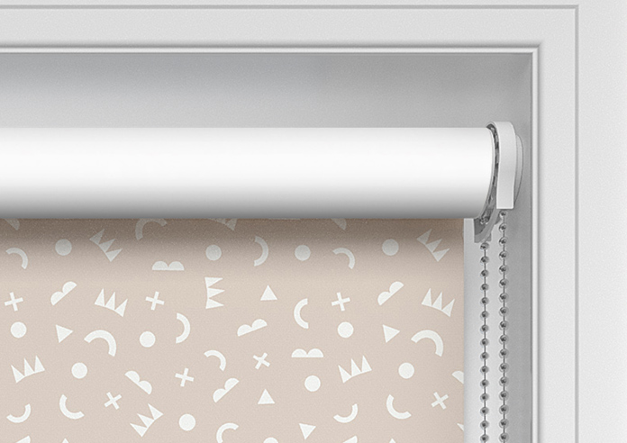 Eighties Shapes, Beige - Twist&Fit Roller Blind - Image 11